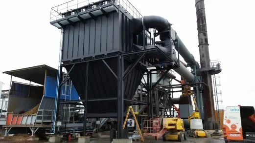 Filtración de gases de caldera